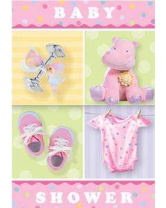 Carton d'invitation naissance fille