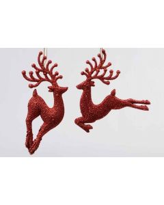 Renne à suspendre - rouge