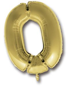 ballon anniversaire chiffre 0 or