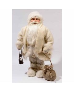 père noel peluche blanc