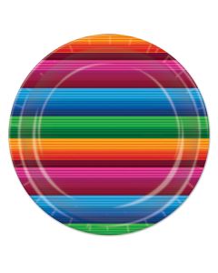 8 assiettes multicolores