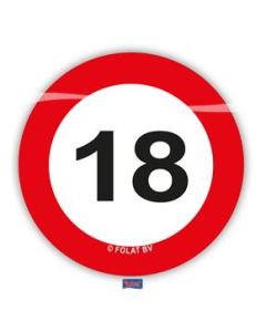 Confettis anniversaire - 18 ans panneaux de signalisation