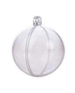 6 boules plexi transparentes - 5 cm