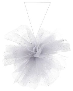 Boule pailletée tulle Blanc