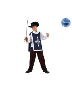 Déguisement de Mousquetaire pour enfant - bleu - T4