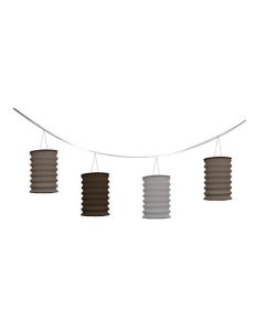 Guirlande 8 lanternes - dégradé nature