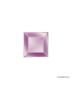 8 assiettes dessert rose perlé