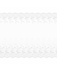 Chemin de table en dentelle blanche