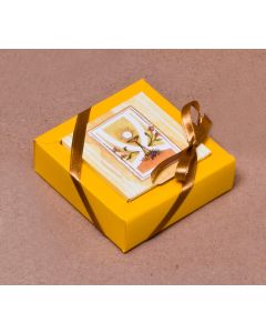 Boites à dragées Nina PM - jaune 8 cm