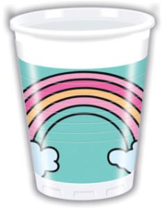 8 gobelets licorne magic party