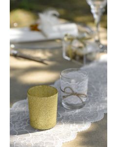 12 Photophores pailletés or 