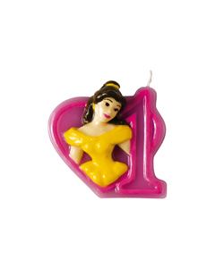 Bougie Princesse Disney Journey en forme de "1"