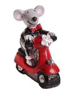 Souris sur vespa