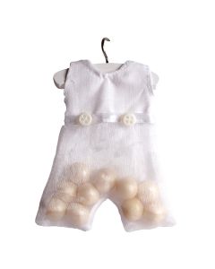 10 salopettes voile écru