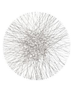 Set De Table Sinamay Argent x 4