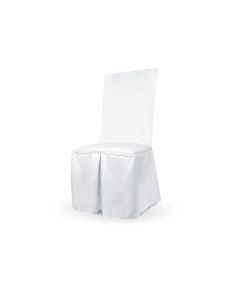 Housse Chaise Mariage tissu blanc