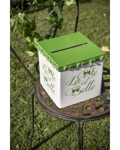 Urne mariage lierre la vie est belle