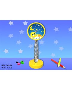 Réveil sur ressort Titi - jaune