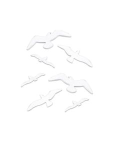 Mouettes déco bois 3 tailles (x 9)