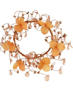 Couronne de table avec pétales - mandarine