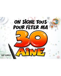 Caleçon dédicace "30 ans"