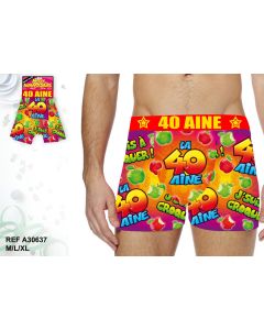 Boxer festif "40 ans"