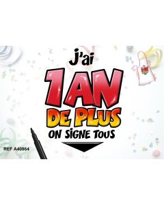 Tablier + stylo "Un an de +"