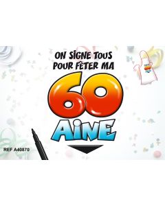 Tablier + stylo "60 ans"