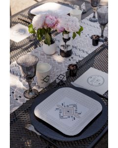 10 Assiettes en carton Ethnique pas chères