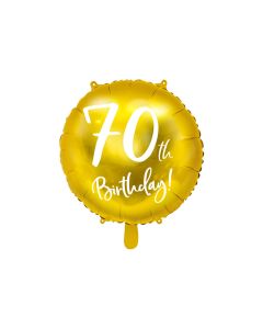 Ballon Anniversaire 70 ans - or 