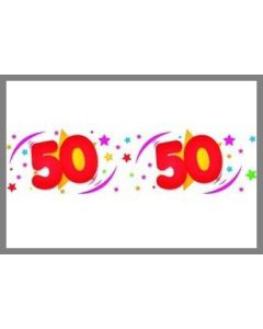 Bannière déco anniversaire - 50 ans