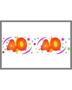 Bannière déco anniversaire - 40 ans