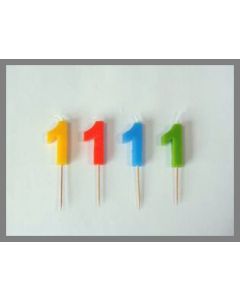 Bougie chiffre sur pique - 1