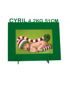 Cadre personnalisable 1 texte vert