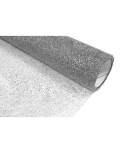 Rouleau tulle pailletté argent