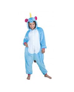 déguisement kigurumi licorne bleu 