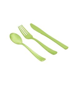 Ménagere vert anis réutilisable 18 pièces