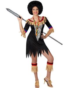 Déguisement Femme style Africaine Zoulou - Taille XL