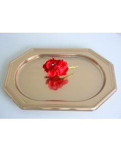 3 Plateaux à terrine dorés – Rectangulaire – 35 x 16 cm