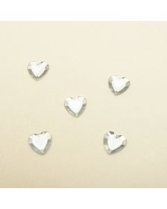Coeurs strass - transparent