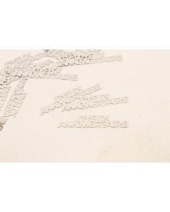 Confettis de table "Joyeux anniversaire" - Argent