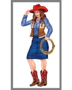 Décor de salle western - Cowgirl