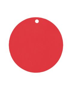 Etiquettes rondes rouge