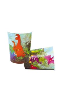 8 gobelets dinosaure en carton à prix discount