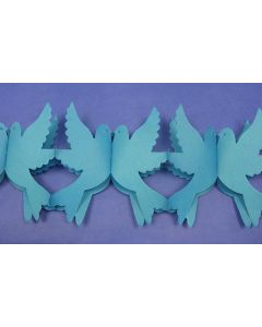 Guirlande colombes - turquoise