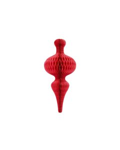 Lanterne nid d'abeille rouge grand modèle