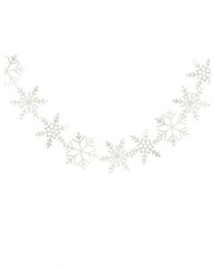 Guirlande flocons de neige blanche 