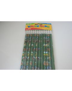 12 crayons à papier safari