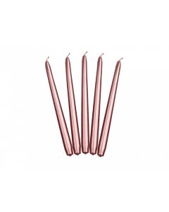 Bougie-chandelle-rose-gold