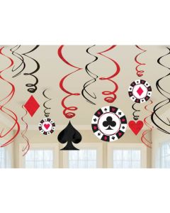 Lot 12 serpentins suspendus Casino